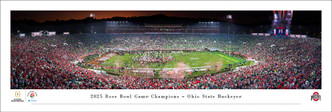 2025 Rose Bowl Champions - Ohio State Buckeyes Panoramic Poster