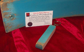 Metropolitan Stadium Seat Powder Blue Slim Keyring