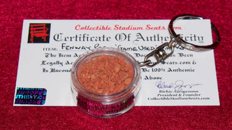 Fenway Park Dirt Keyring