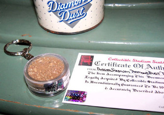 Dodger Stadium Dirt Keyring