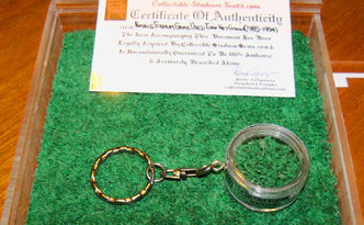 Kauffman Stadium Game Used Turf Keyring