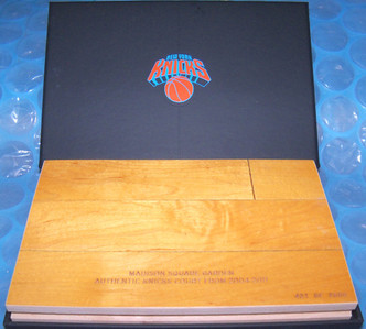 Madison Square Garden - New York Knicks - Game Used Hardwood Basketball Court Section