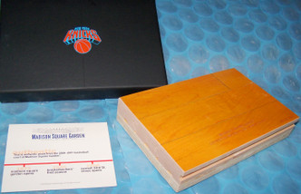 Madison Square Garden - New York Knicks - Game Used Hardwood Basketball Court Section