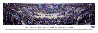 TCU Horned Frogs Basketball at Ed & Rae Schollmaier Arena Panoramic Poster