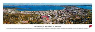 Wisconsin Badgers - Camp Randall Stadium Aerial Panoramic Poster