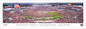 Florida State Seminoles "Storm the Field" at Doak Campbell Stadium Panoramic Poster