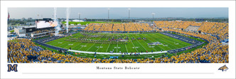 Montana State Bobcats at Bobcat Stadium Panoramic Poster
