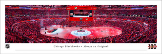 Chicago Blackhawks "Centennial Celebration" at the United Center Panoramic Poster