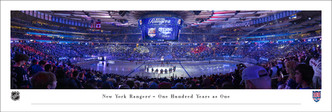 New York Rangers "One Hundred Years as One" Panoramic Poster