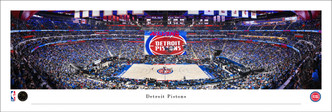 Detroit Pistons at Little Caesars Arena Panoramic Poster