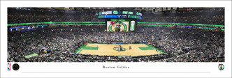 Boston Celtics at TD Garden Panoramic Poster
