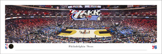 Philadelphia 76ers Throwboack at Xfinity Mobile Arena Panoramic Poster