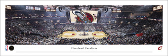 Cleveland Cavaliers at Rocket Arena Panoramic Poster
