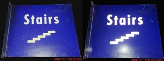 Riverfront Stadium Double Sided Flange Sign