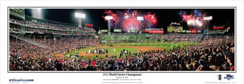 "2013 World Series Champions" Boston Red Sox Panoramic Framed Poster