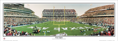 Texas A&M Aggies "End Zone" at Kyle Field Panoramic Poster