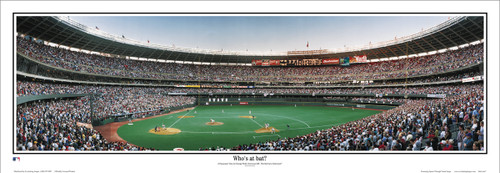 "Who's at Bat" Cincinnati Reds Panoramic Framed Poster