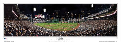 "7th Inning" Pittsburgh Pirates 2013 Playoff Panoramic Framed Poster