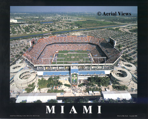 Hard Rock Stadium Aerial Poster