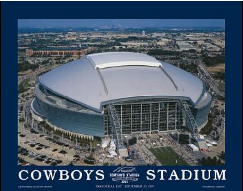 AT&T Cowboys Stadium Aerial Poster
