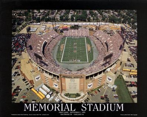 Memorial Stadium Aerial Poster