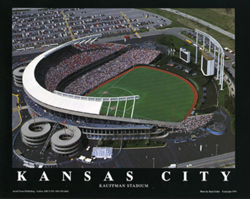 Kauffman Stadium Aerial Poster