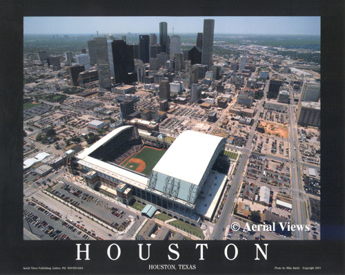 Houston, Texas Wall Art State Map (Minute Maid Park) – StadiumMapArt