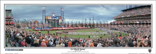 "2010 World Series" San Francisco Giants Panoramic Framed Poster