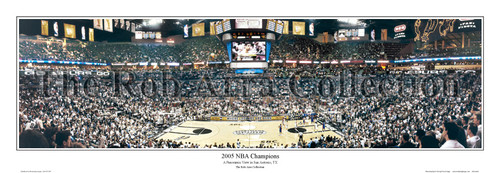 "2005 NBA Champions" San Antonio Spurs Panoramic Poster