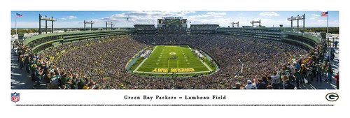 EndZone at Lambeau Field Green Bay Packers Panorama Poster