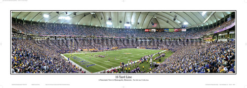 "16 Yard Line" Minnesota Vikings Panoramic Poster