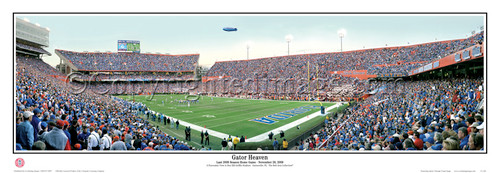 "Gator Heaven" Florida Gators Senior Day 2009 Panoramic Poster