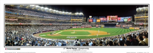 "27th World Series Championship" Yankees Panoramic Framed Poster