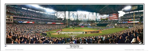 Seattle Mariners at Safeco Field Panoramic Poster