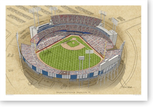 Arlington Stadium - Texas Rangers Print