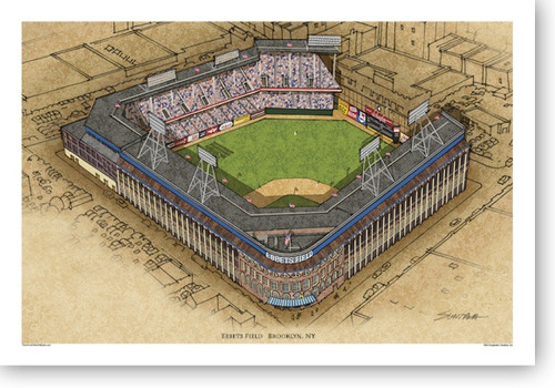 Ebbets Field - Brooklyn Dodgers Print