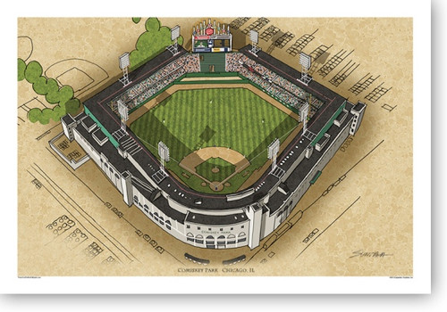 Chicago White Sox MLB 3D Wood Model PZLZ Stadium - Gurantee Rate Field