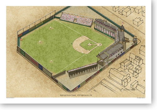 Exposition Park - Pittsburgh Pirates  Print