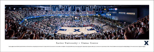 Xavier vs Cincinnati Basketball at the Cintas Center Panoramic Poster