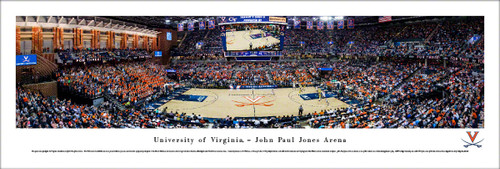 Virginia Cavaliers Basketball at John Paul Jones Arena Panoramic Poster