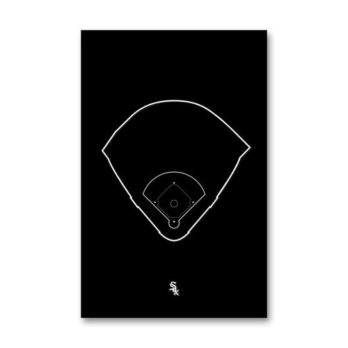 Guaranteed Rate Field Outline - Chicago White Sox Art Poster