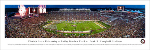 Florida State Seminoles "50 Yard Line" at Doak Campbell Stadium Panoramic Poster