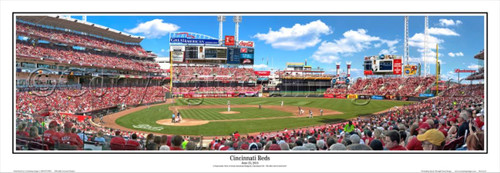 Cincinnati Reds Great American Ballpark Seating Chart - Vintage Baseball  Fan Print Wall Art