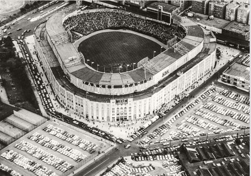 New York Yankees at old Yankee Stadium Aerial Print
