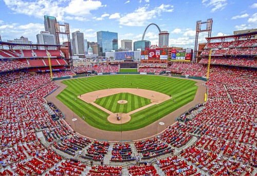 St. Louis Cardinals Busch Stadium — Steve Hartman Art