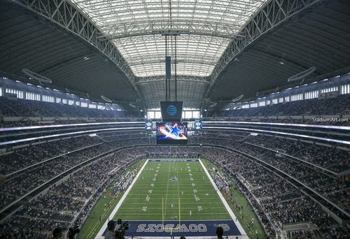  Dallas Cowboys at AT&T Stadium EndZone Print