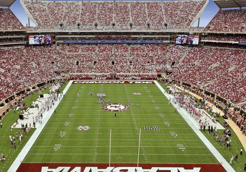 Alabama Crimson Tide at Bryant Denny Stadium EndZone Print