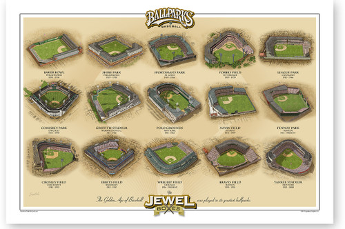 Jewel Boxes Vintage Ballparks Print