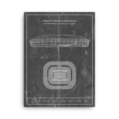 Minnesota Twins Target Field 11 x 17 Ballpark Outline Art Poster