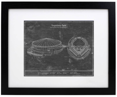 Tropicana Field - Tampa Bay Rays Architecture Poster